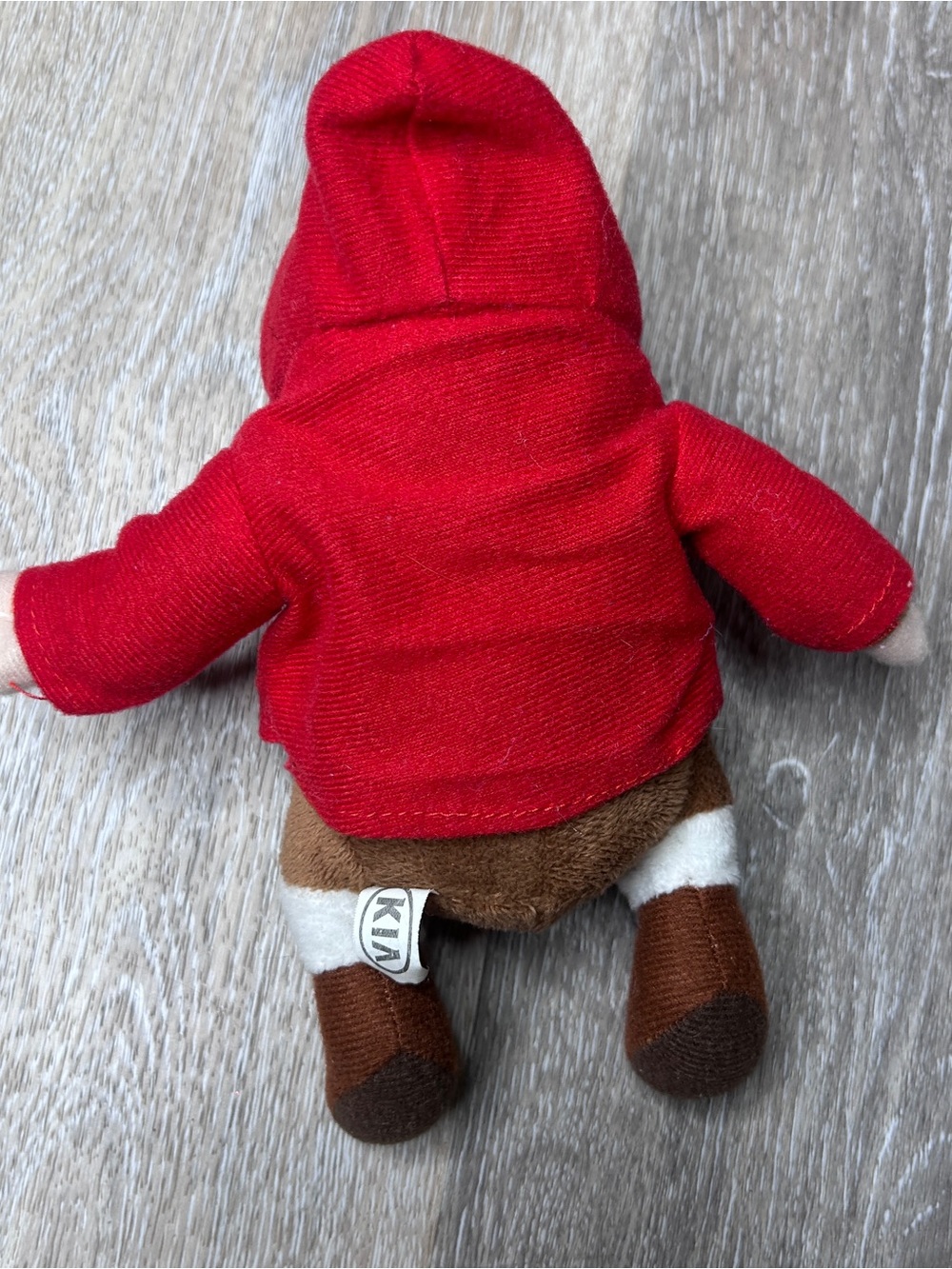 KIA Hamster Plush Toy in Red Hoodie • Cute Promo Collectible • Brand Mascot - Picture 5 of 5